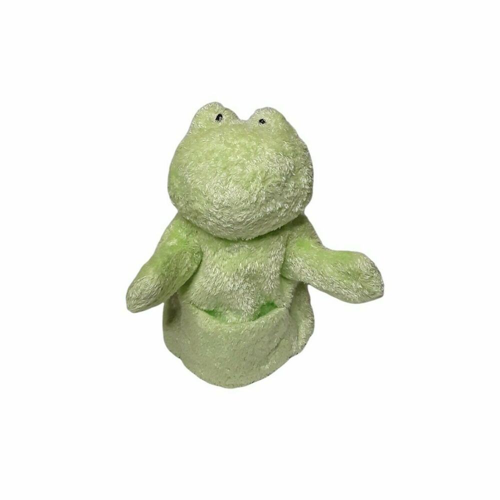 Baby Gund Lets Play Pippy Green Frog Puppet Pretend Play Theater Soft Toy